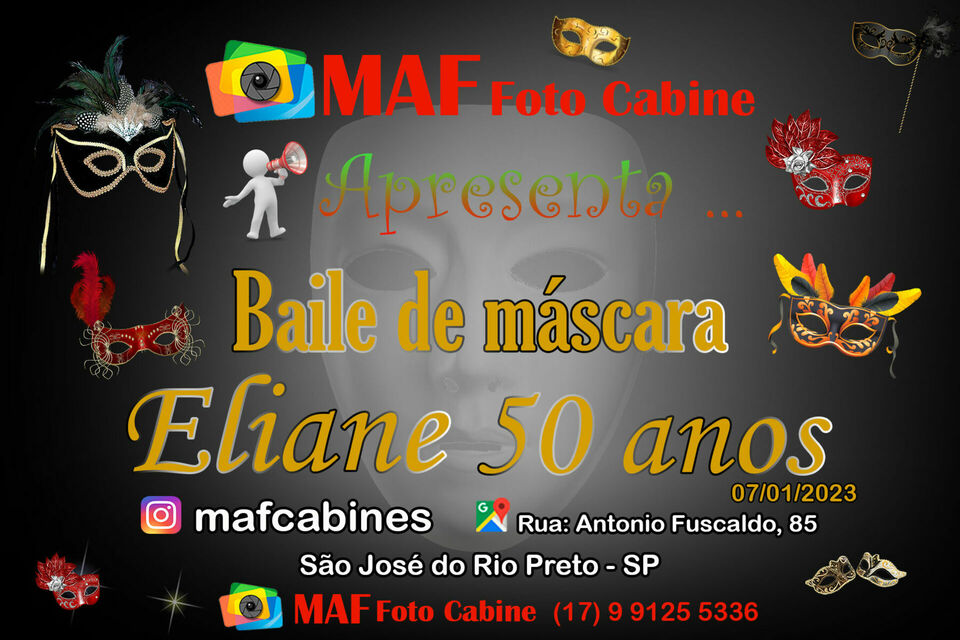 Eliane 50 anos Baile de Máscara