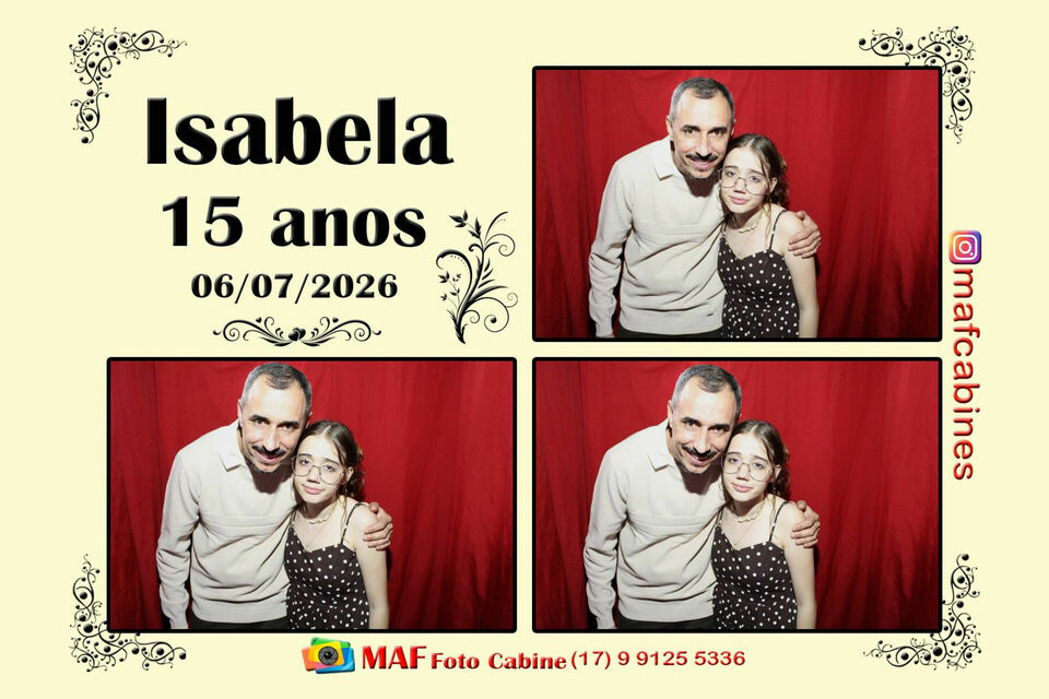 15 anos Isabela !!!
